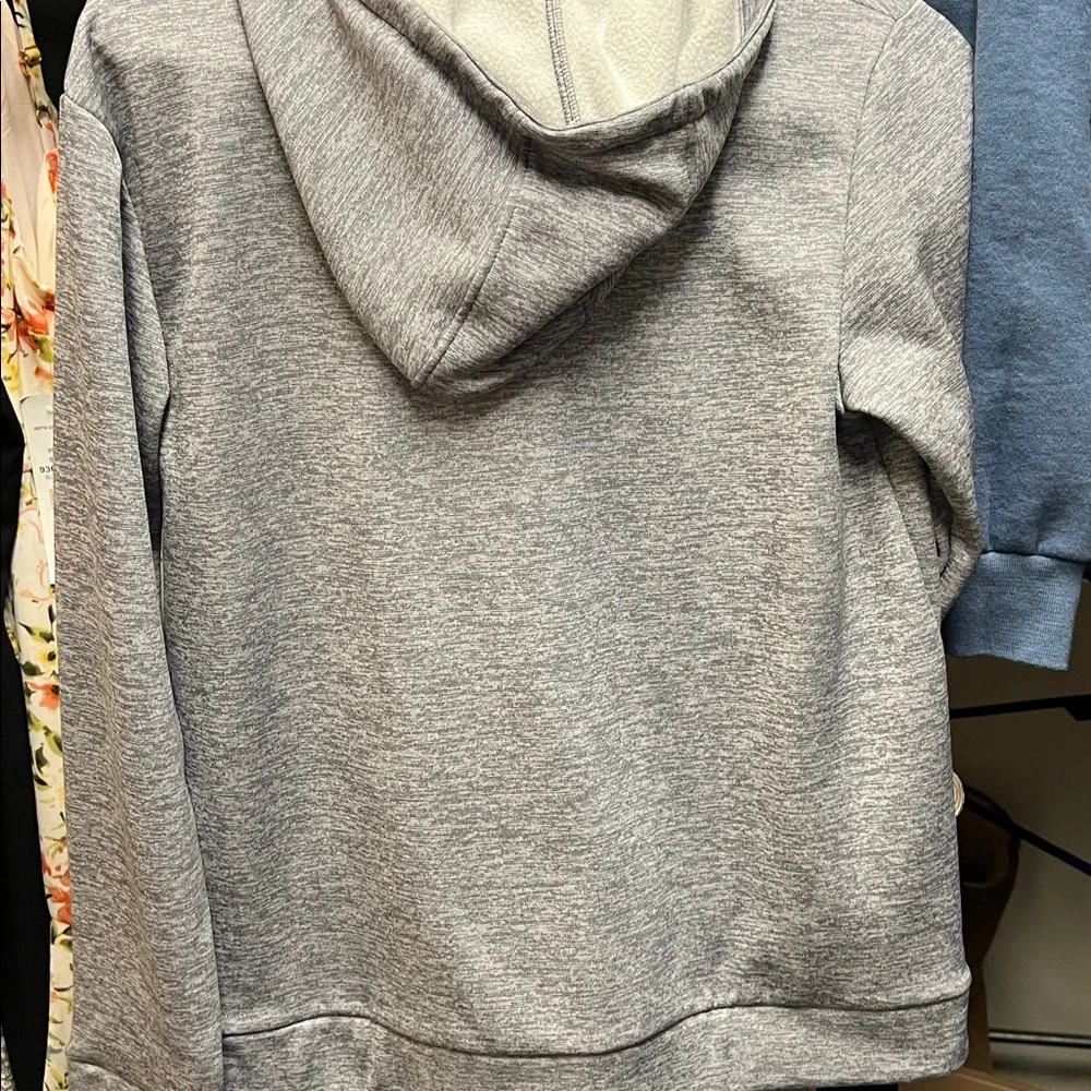 Under Armour Kids Heather Gray Full-Zip Jacket - Picture 3 of 3